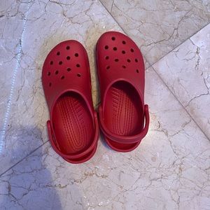 Red Crocs